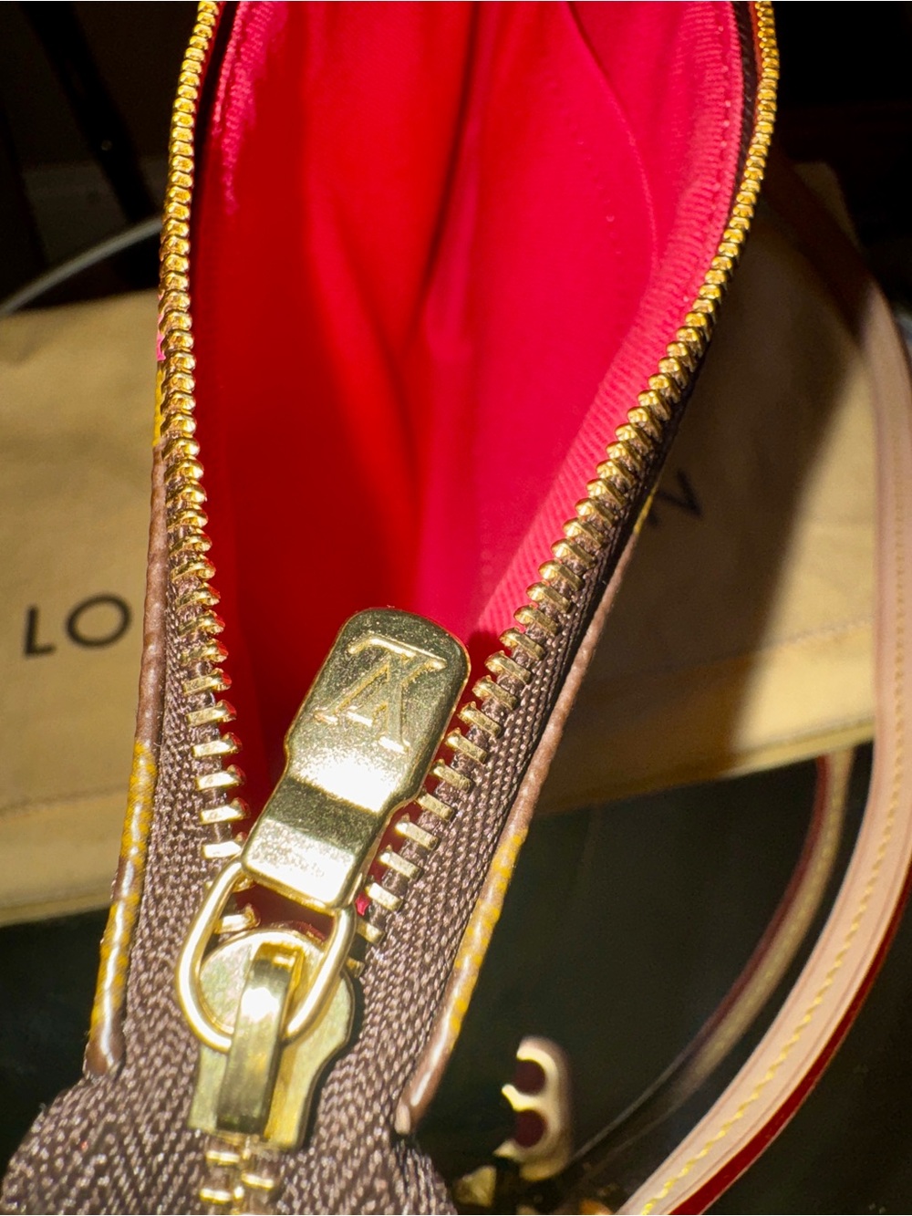 LOUIS VUITTON V POCHETTE ACCESSORIES  BAG GORGEOUS 👀! - Picture 12 of 16